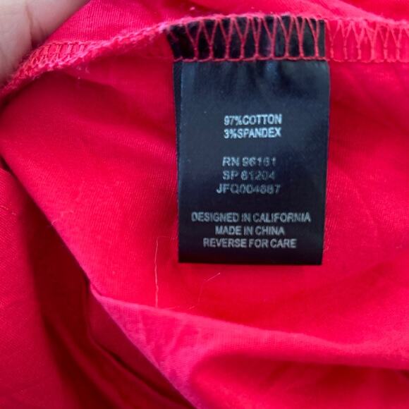 Bebop Babydoll Strapless Red Pin Tuck Pleat Micro Mini Dress Coquette Y2K Twee - Picture 3 of 6